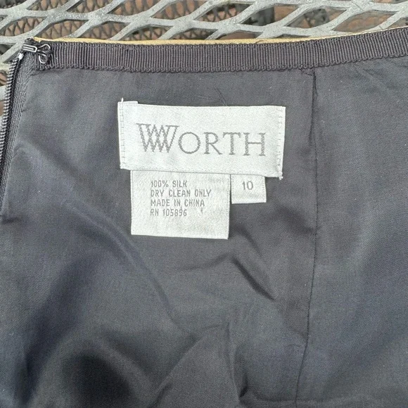 Worth 100% Bronze Silk Floor Length Skirt - Picture 5 of 7